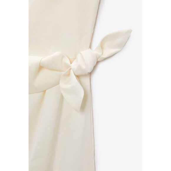 NWT ZARA ASYMMETRICAL DRESS WITH TIES - Picture 13 of 13